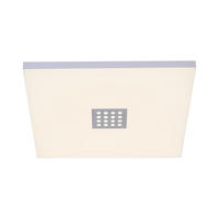 LED-DECKENLEUCHTE PURE-NEO 45/45/6,9 cm   - Alufarben, Design, Kunststoff/Metall (45/45/6,9cm)