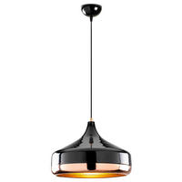 ZÁVĚSNÉ SVÍTIDLO, 36/122 cm  - barva růžového zlata/černá, Design, kov (36/122cm) - P & B