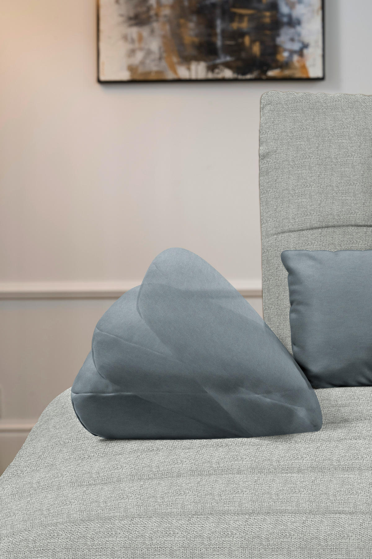 ECKSOFA in Webstoff Hellgrau  - Hellgrau/Schwarz, Konventionell, Textil/Metall (191/273cm) - Carryhome