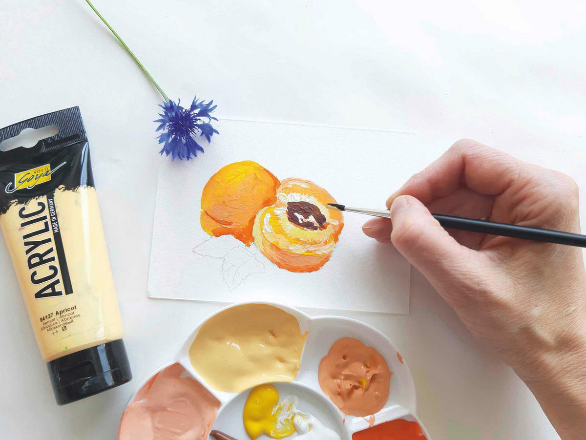 ACRYLFARBE - Gelb, Basics (3,8/15,8/3,8cm)