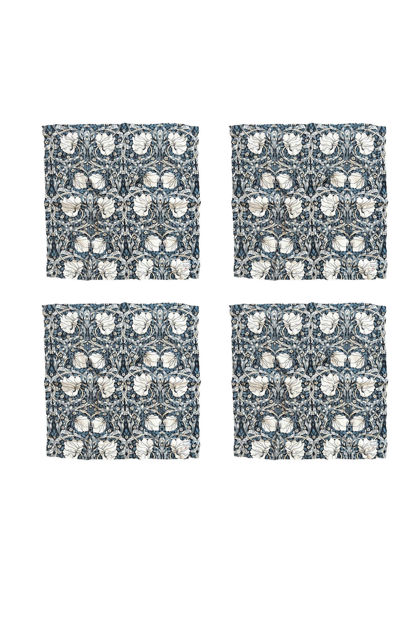 XXXLutz Stoffserviette Morris Pimpernel Blau 45x45 cm
