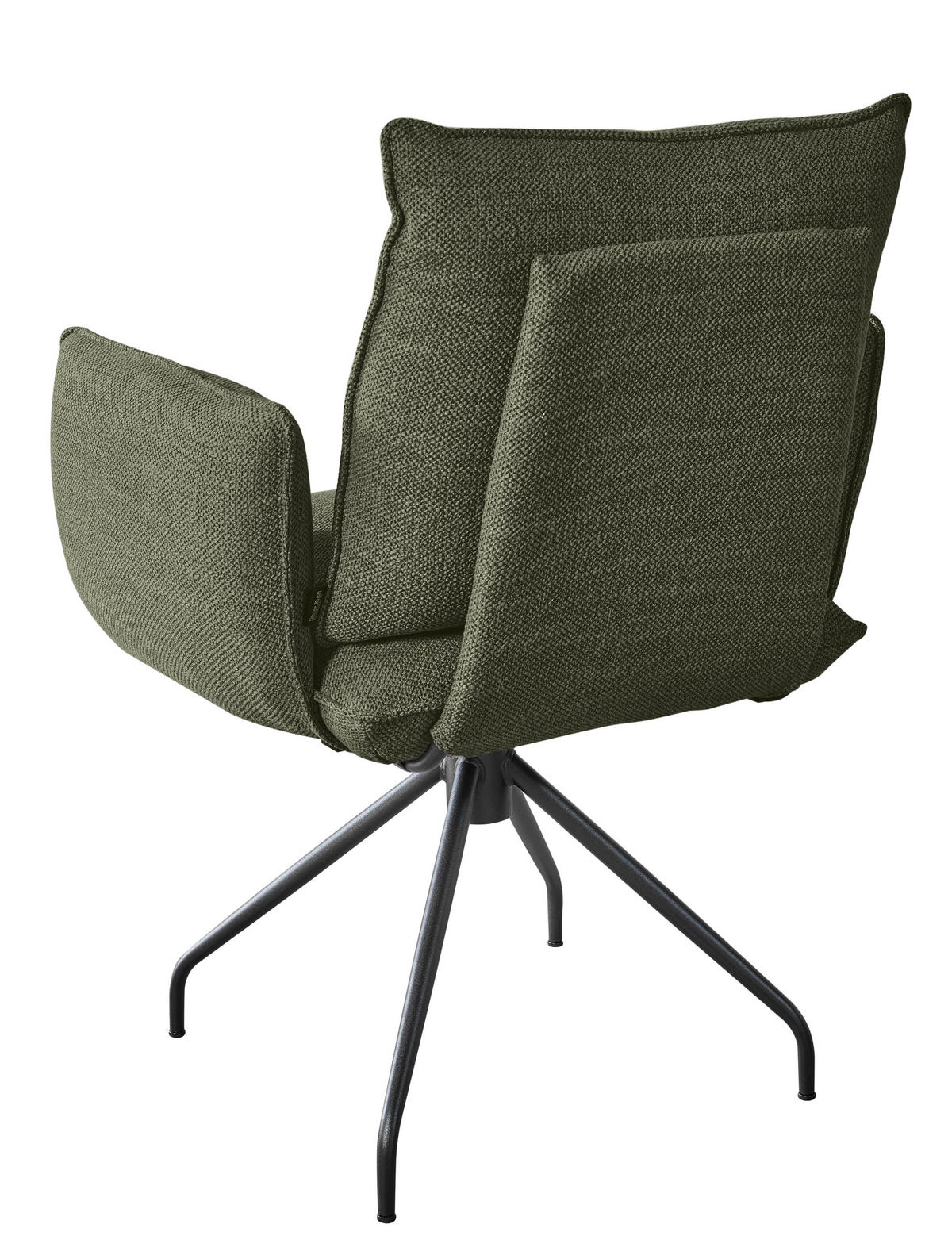 ARMLEHNSTUHL  in Stahl Struktur  - Schwarz/Grün, Design, Textil/Metall (65/90/70cm) - Dieter Knoll