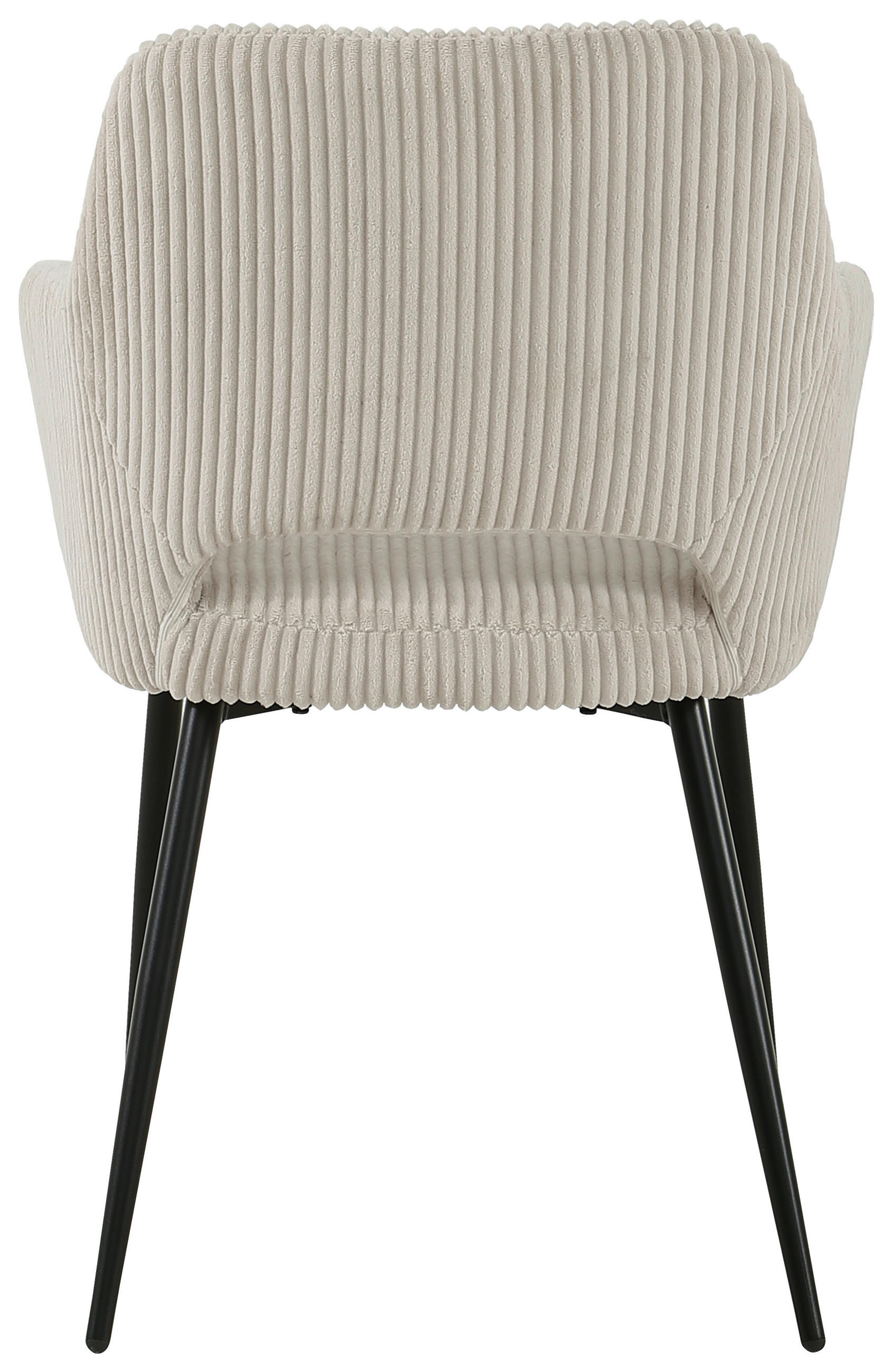 ARMLEHNSTUHL  in Eisen Cord  - Taupe/Schwarz, KONVENTIONELL, Holz/Textil (57/83.5/63cm) - MID.YOU