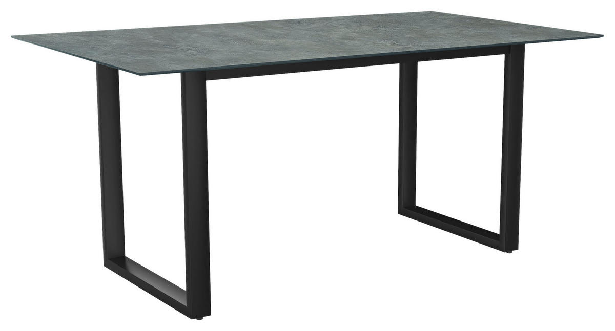 GARTENTISCH 160/90/73 cm Metall, Holzwerkstoff rechteckig  - Anthrazit/Grau, Design, Holzwerkstoff/Metall (160/90/73cm) - Stern