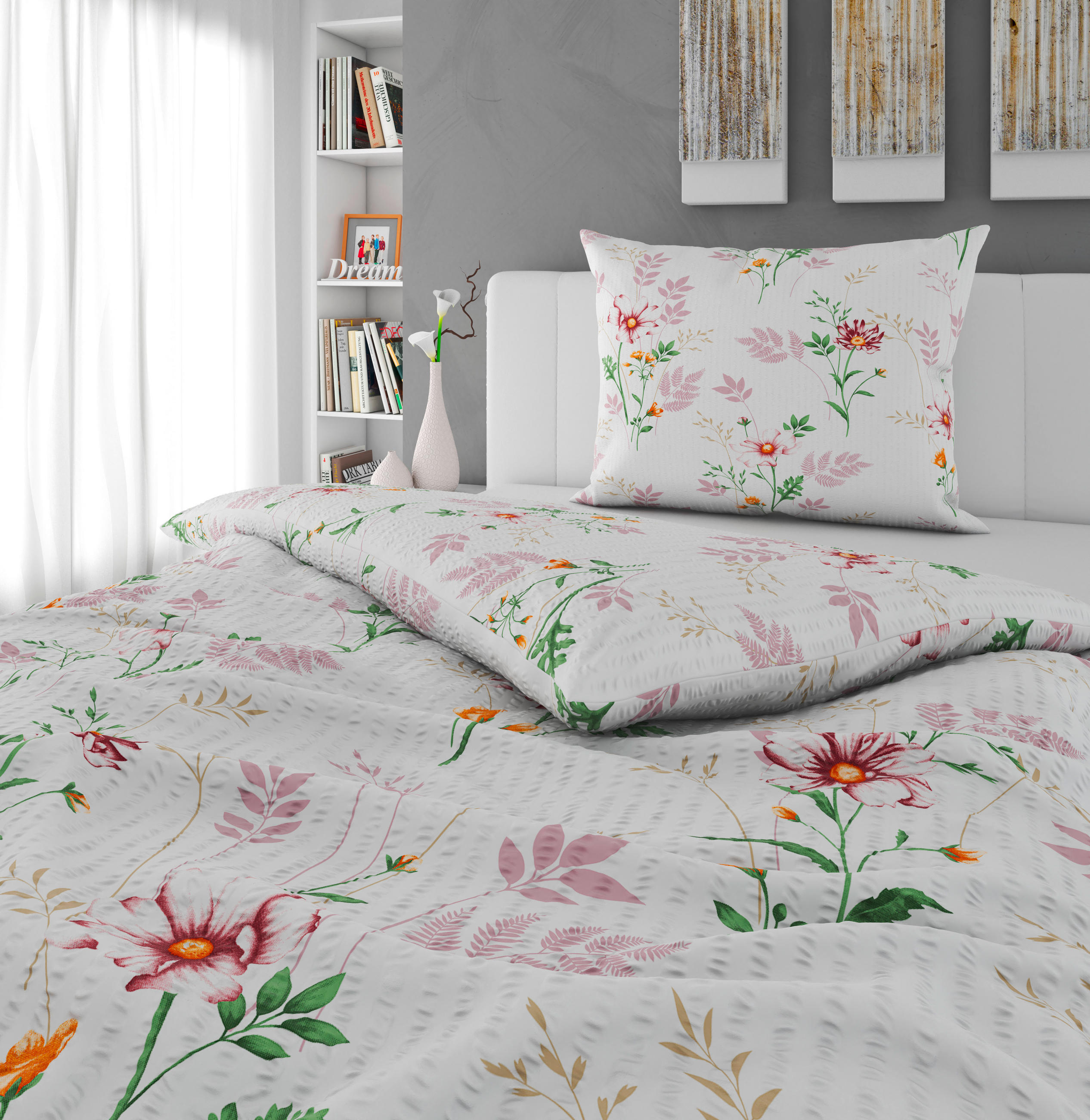 ÁGYNEMŰHUZAT-GARNITÚRA 140/200 cm  - színes, Konventionell, textil (140/200cm) - Esposa