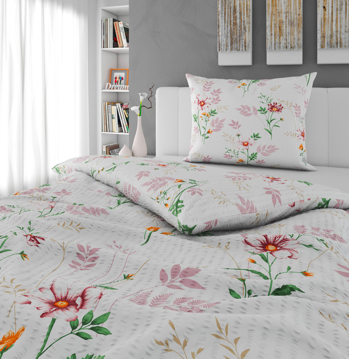 ÁGYNEMŰHUZAT-GARNITÚRA 140/200 cm  - színes, Konventionell, textil (140/200cm) - Esposa