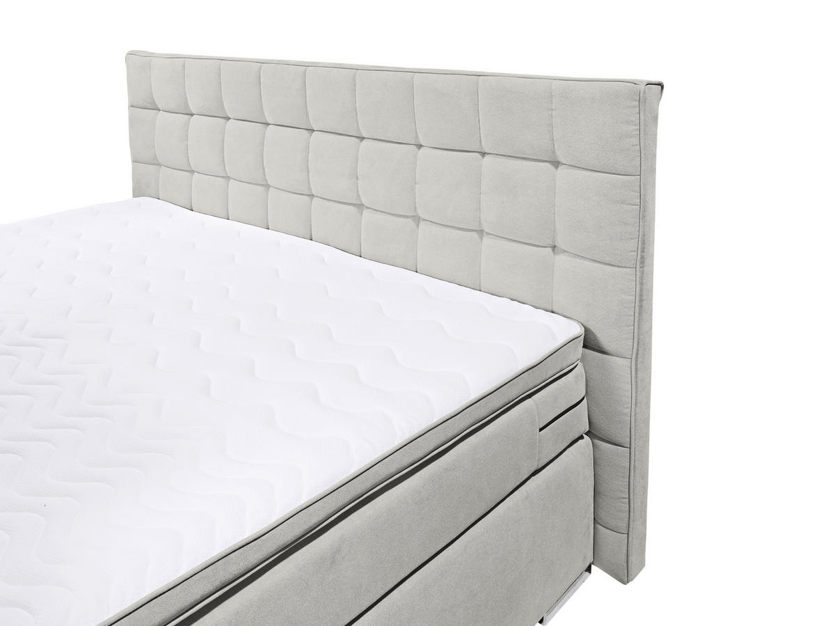BOXSPRING KREVET 140/200 cm     siva  - siva, Moderno, drvni materijal/tekstil (140/200cm) - Hom`in