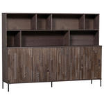 BUFFET Schwarz, Dunkelbraun  200/150/44 cm  - Dunkelbraun/Schwarz, Design, Holz/Holzwerkstoff (200/150/44cm) - Ambia Home