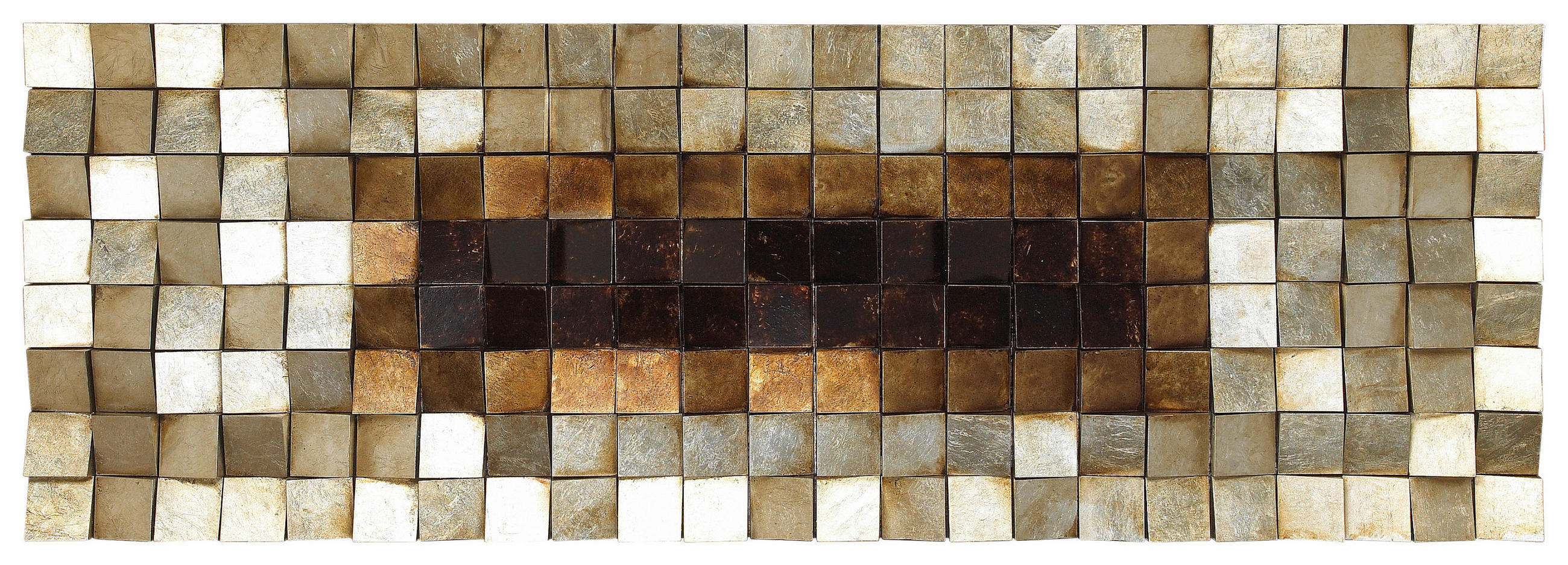 OBJEKTBILD Abstraktes 180/55 cm  - Silberfarben/Goldfarben, Design, Holz/Kunststoff (180/55cm) - Monee