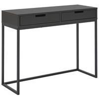 KONSOLENTISCH Grau, Schwarz  - Schwarz/Grau, Design, Holzwerkstoff/Metall (100/36/77cm) - Novel