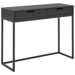 KONSOLENTISCH Grau, Schwarz  - Schwarz/Grau, Design, Holzwerkstoff/Metall (100/36/77cm) - Novel