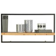 WANDREGAL 65/35/25 cm  - Schwarz/Akaziefarben, Trend, Holz/Metall (65/35/25cm) - Landscape