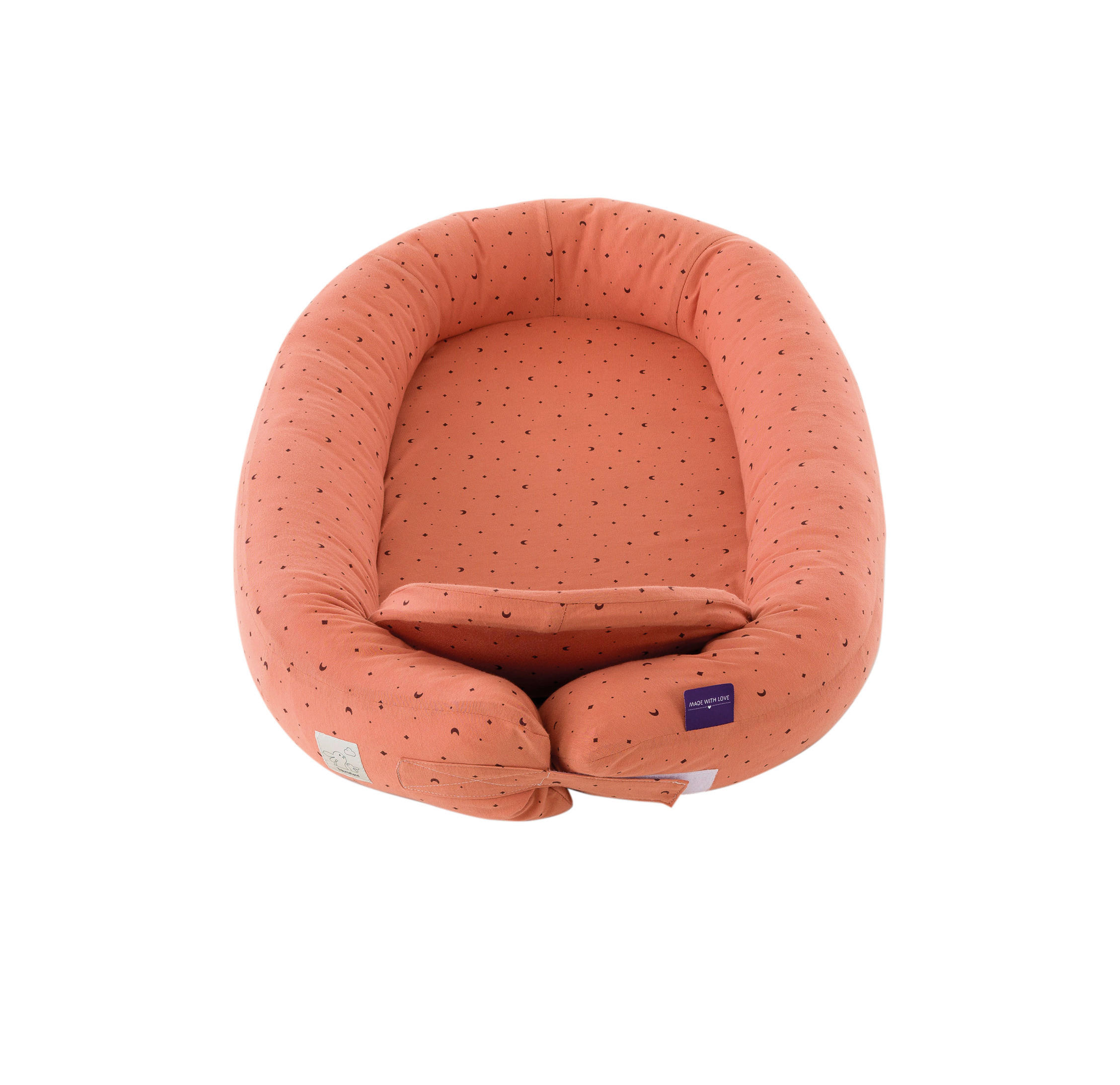 KUSCHELNEST MOON ROST    - Rostfarben, Basics, Textil (52/8/76cm) - Träumeland