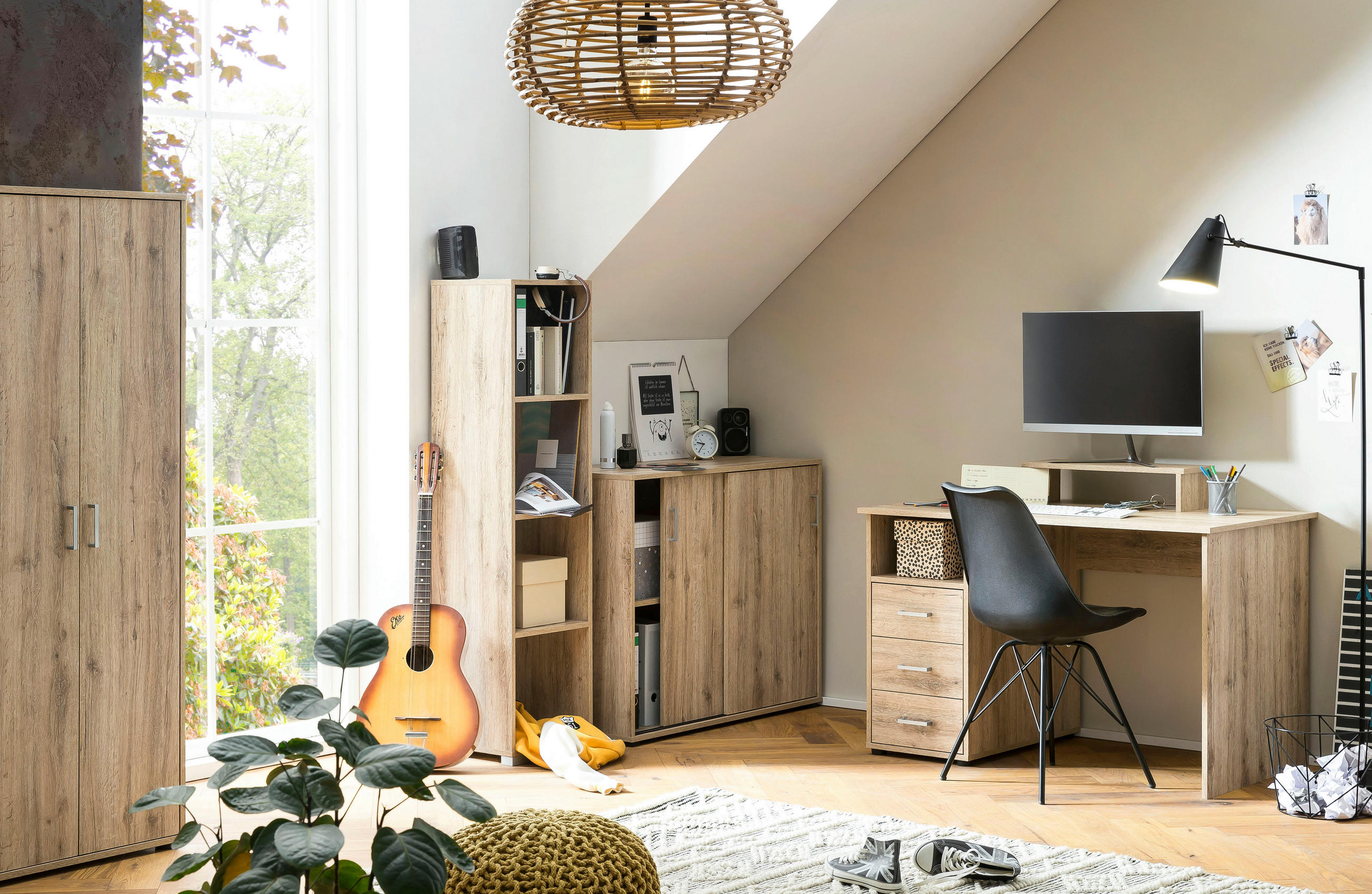 AKTENSCHRANK Wildeiche  - Wildeiche, MODERN, Holzwerkstoff (101/83,6/41cm) - MID.YOU