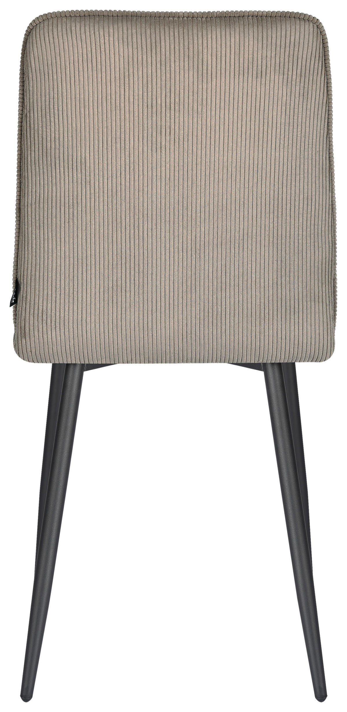 STOL, kovina, tekstil rjava, črna  - črna/rjava, Design, kovina/tekstil (49/90/61cm) - Stylife