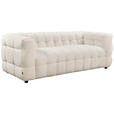 3-SITZER-SOFA Struktur Naturfarben  - Schwarz/Naturfarben, Design, Kunststoff/Textil (218/71/90cm) - Carryhome