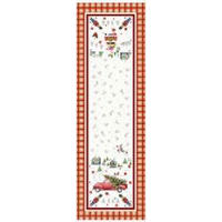 ASZTALI FUTÓ 40/140 cm   - bordó, Basics, textil (40/140cm)
