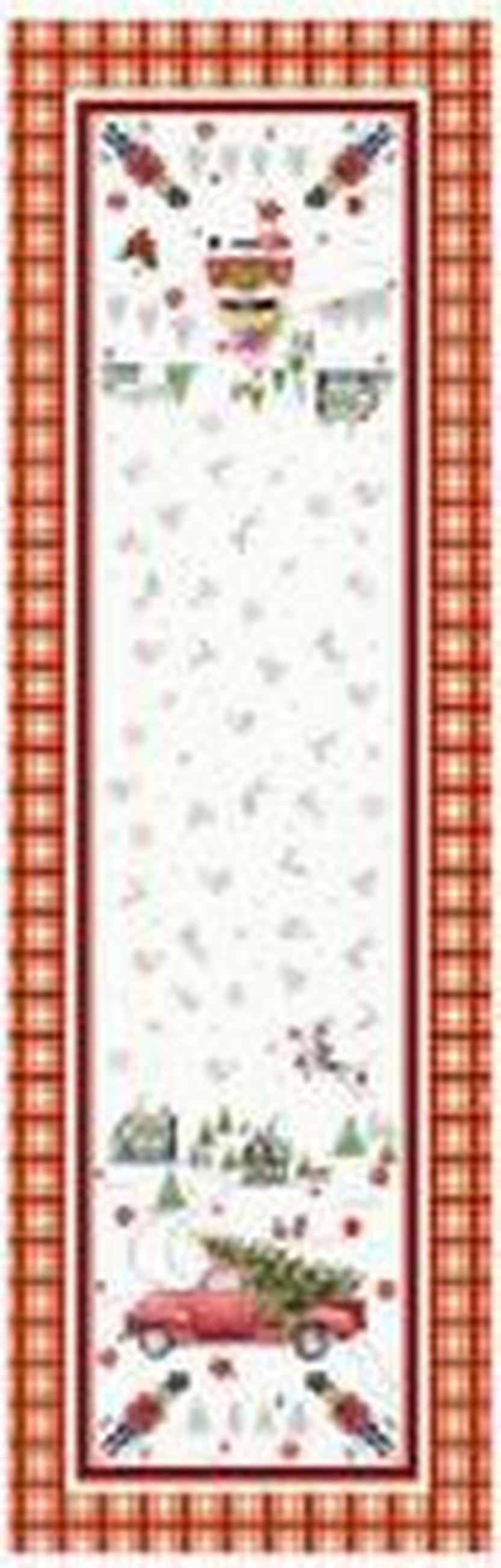 ASZTALI FUTÓ 40/140 cm   - bordó, Basics, textil (40/140cm)
