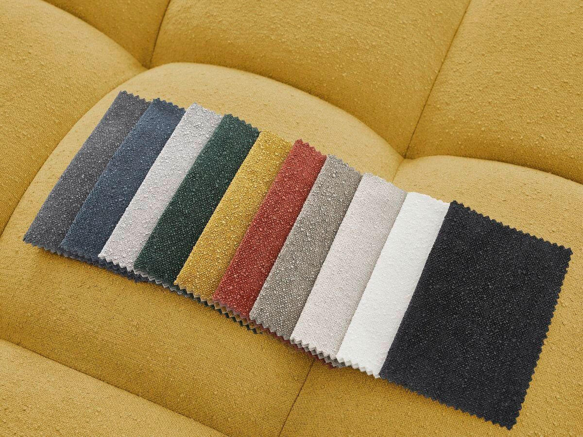 SCHLAFSOFA EVEREST  mit Rücken echt, Armteil links, Armteil rechts Struktur Gelb  - Gelb/Schwarz, MODERN, Kunststoff/Textil (278/115/90cm)