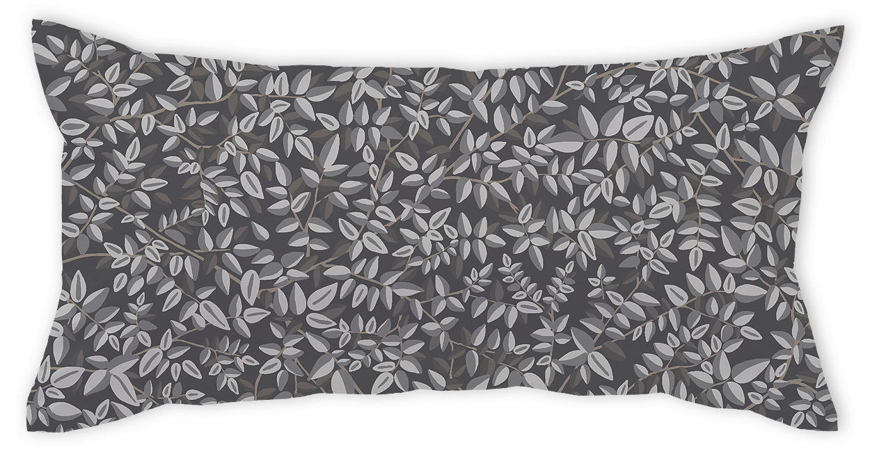 PREVLEKA ZA BLAZINO  80/40 cm       - siva/črna, Konvencionalno, tekstil (80/40cm) - Curt Bauer