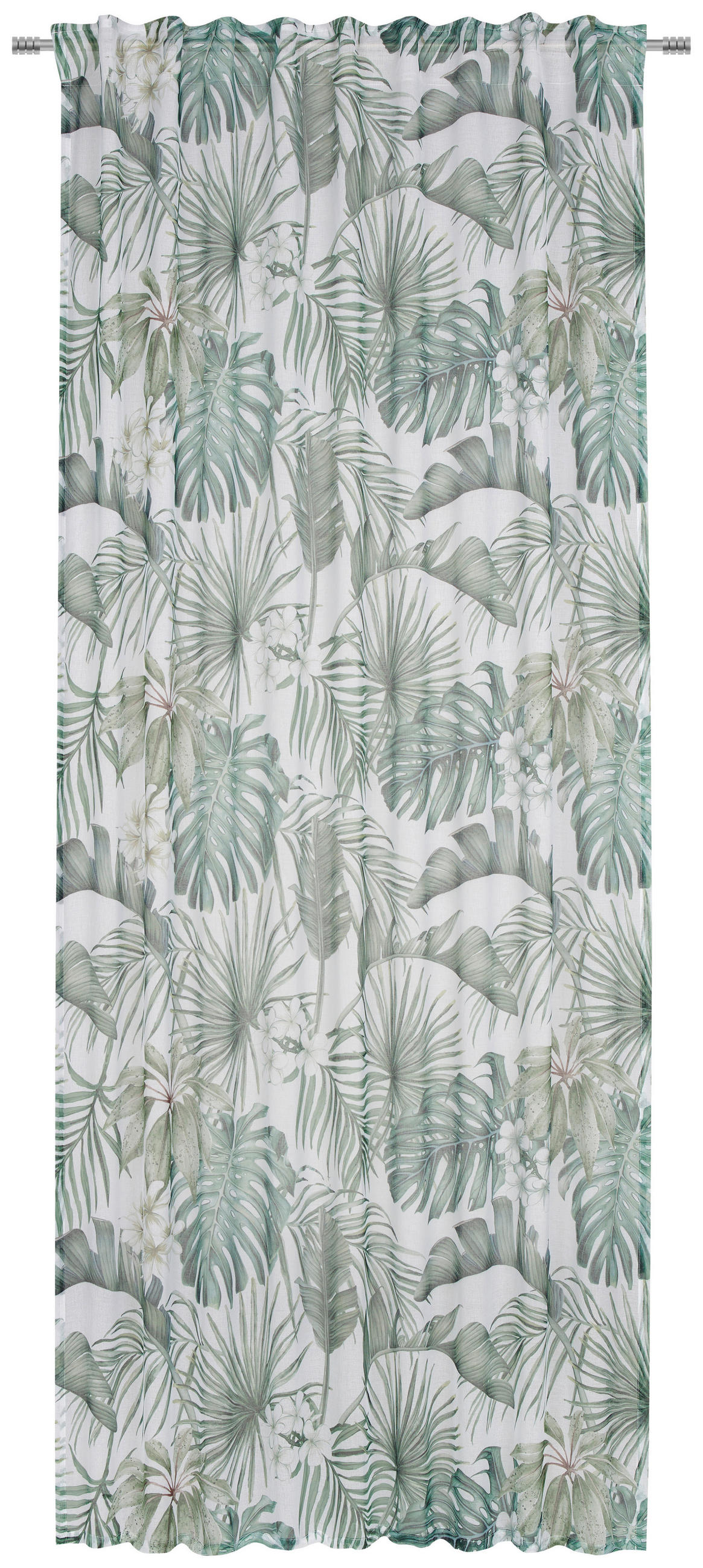 KUSOVÁ ZÁCLONA, 135/245 cm - zelená, Design, textil (135/245cm) - Esposa