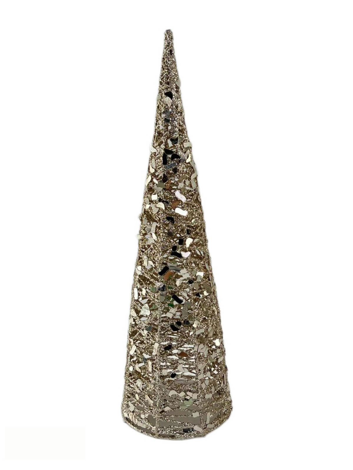 DEKOBAUM  - Champagner, LIFESTYLE, Kunststoff/Metall (12/40cm) - X-Mas