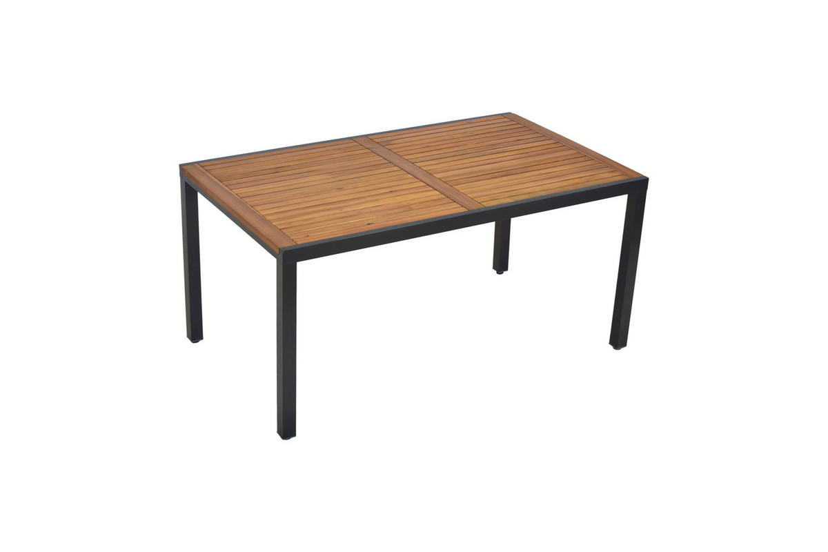 GARTENSET 5-teilig  - Graphitfarben/Naturfarben, MODERN, Holz/Metall - Gardenson