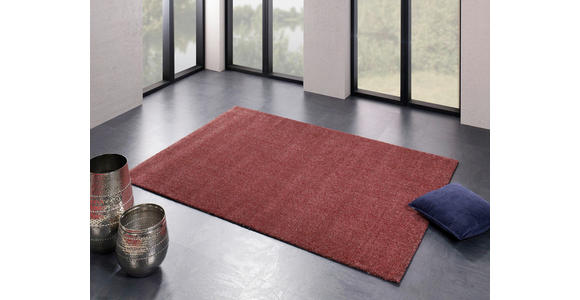 WEBTEPPICH Louvre Melange 65/130 cm Rot  - Rot, Basics, Textil (65/130cm) - Novel