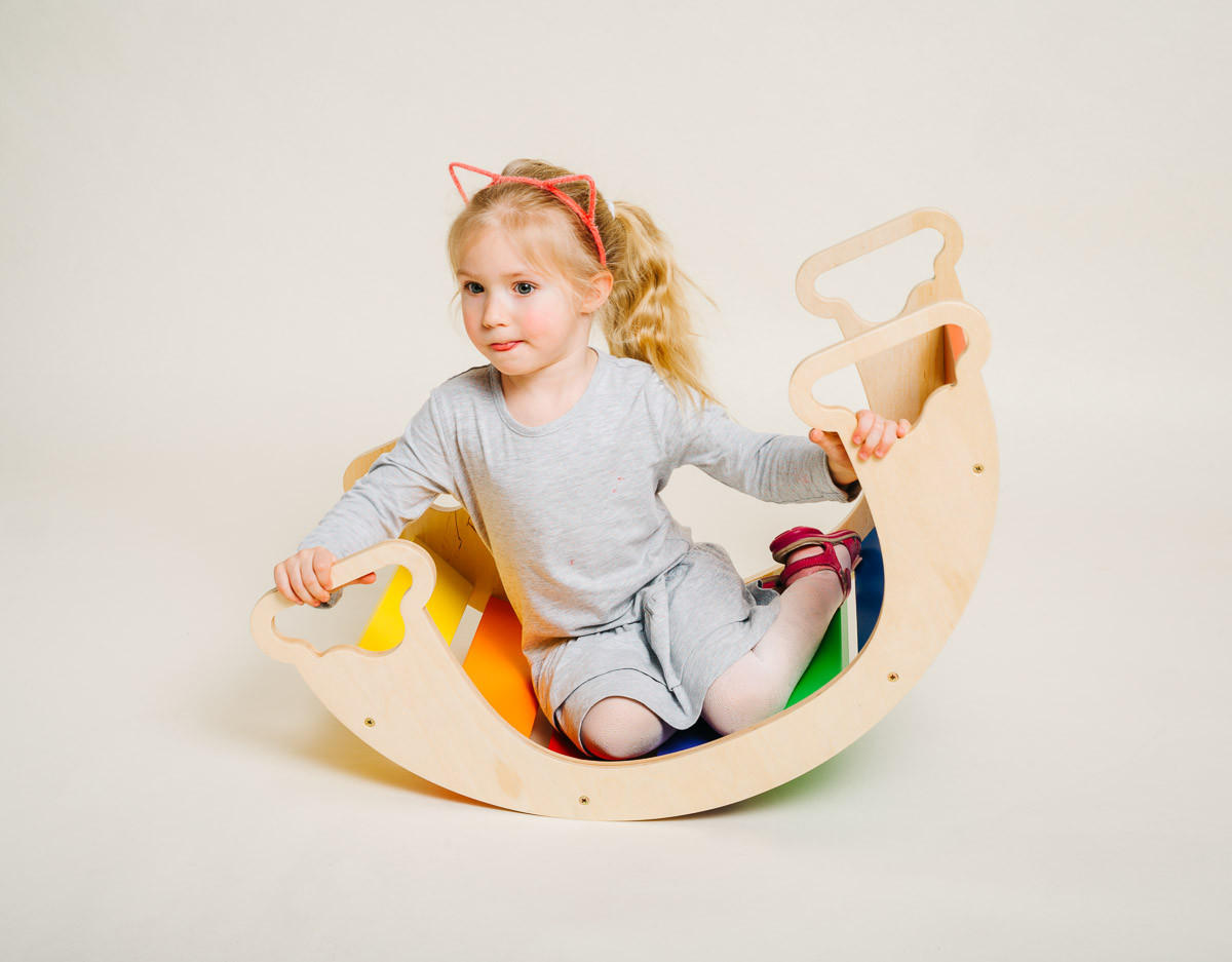 WIPPE  - Multicolor/Naturfarben, Basics, Holz (40/75/37cm)