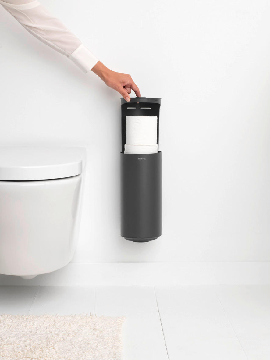 DRŽALO ZA TOALETNI PAPIR - siva, Basics, kovina (13.7/28.9cm) - Brabantia