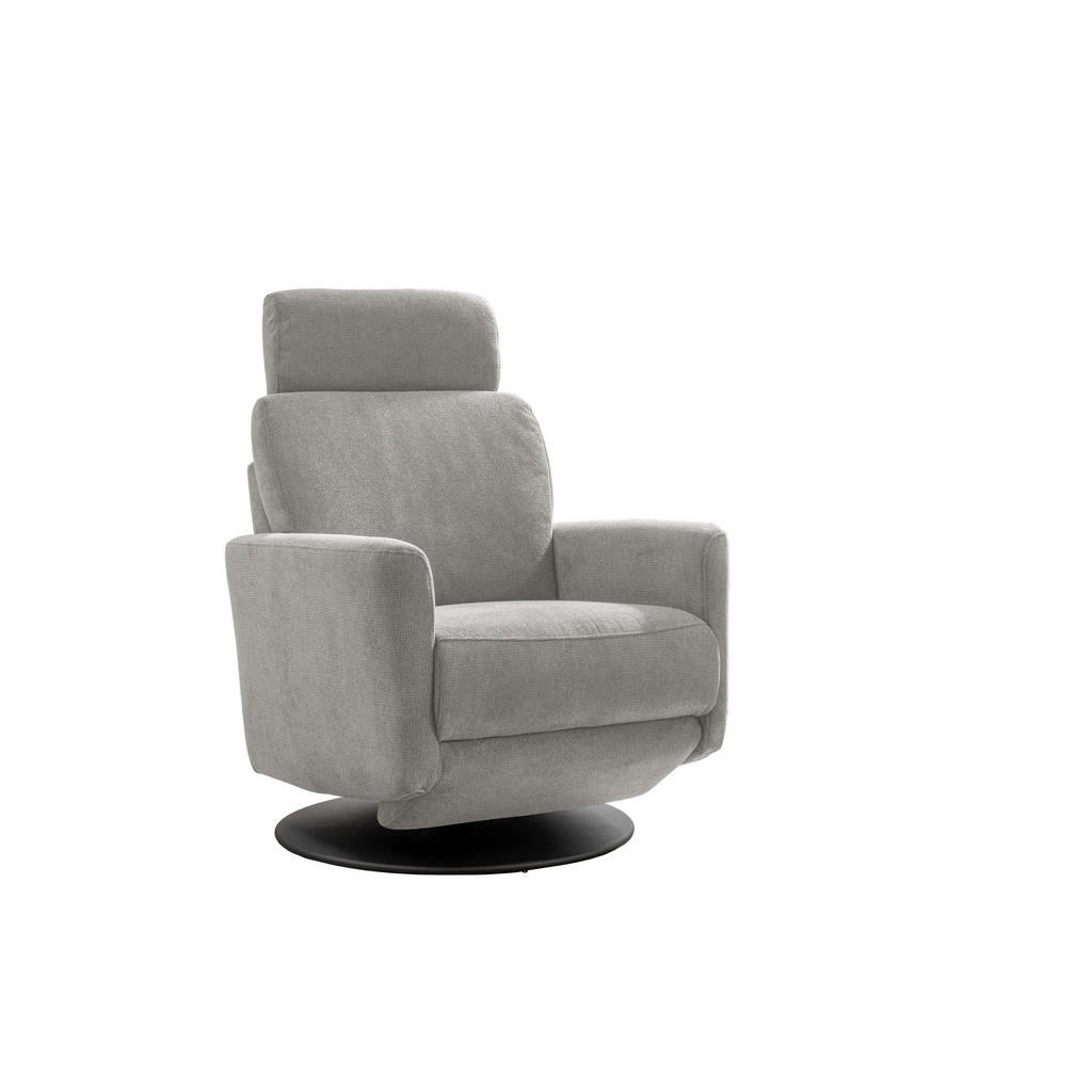 Thumbnail - Livetastic Relaxsessel, Silber, Textil, Uni, 77x105x87-154 cm, Made in EU, Stoffauswahl, Relaxfunktion, Sitzfläche 360° ...