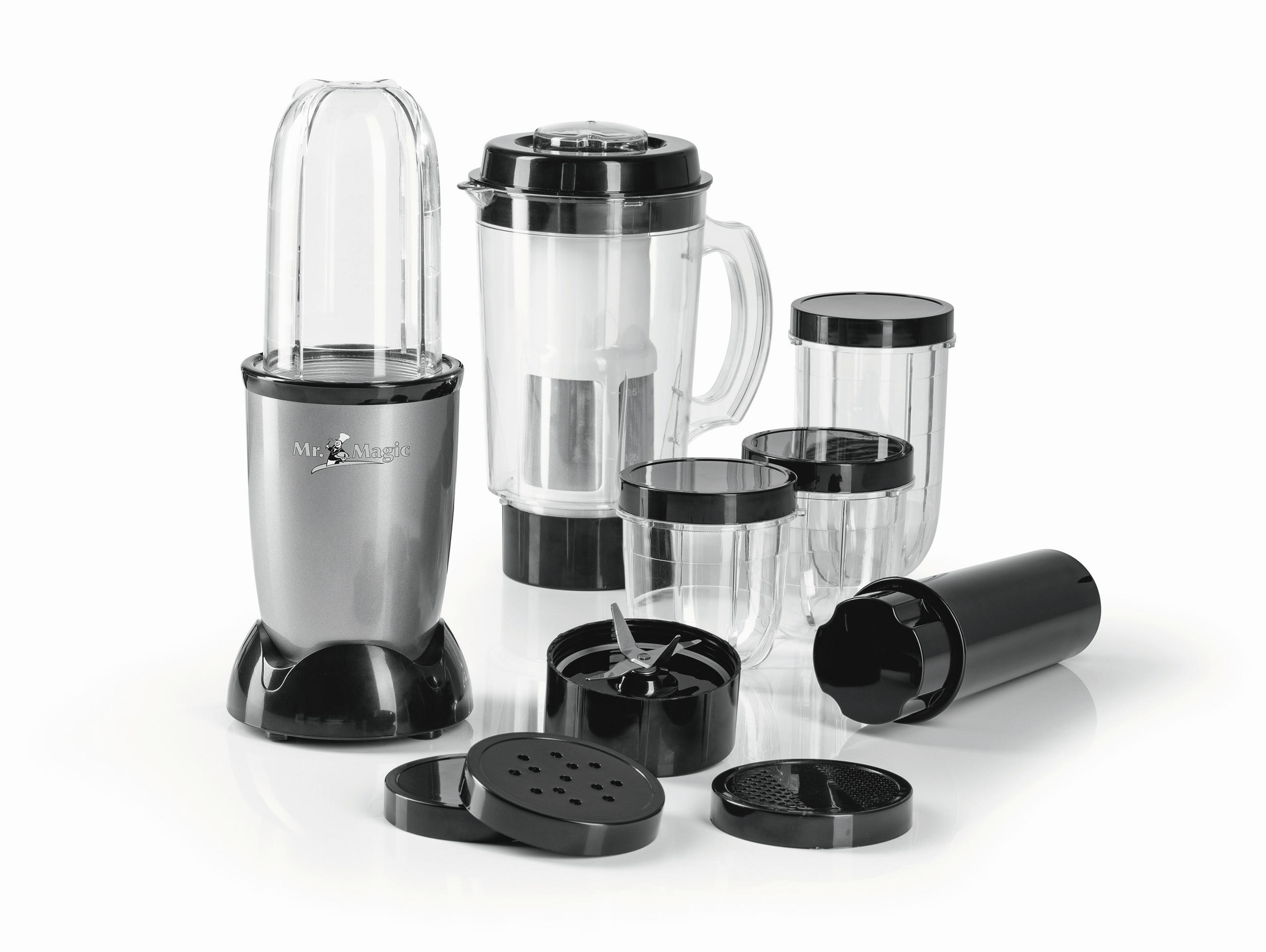Shake-Mixer GOURMETmaxx  - Silberfarben/Schwarz, Basics, Kunststoff/Metall (11,5/32,0/11,5cm)