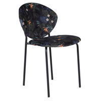 STOL stål  - svart/multicolor, Design, metall/trä (46/80/61,5cm)