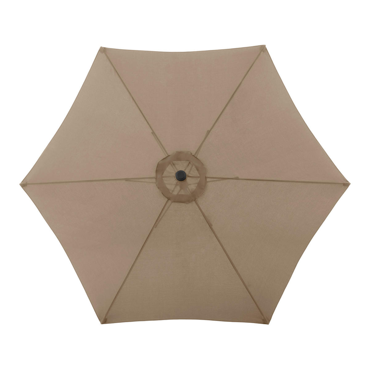 SONNENSCHIRM 301 cm Greige, Braun  - Greige/Braun, Basics, Textil/Metall (300/300cm) - Doppler
