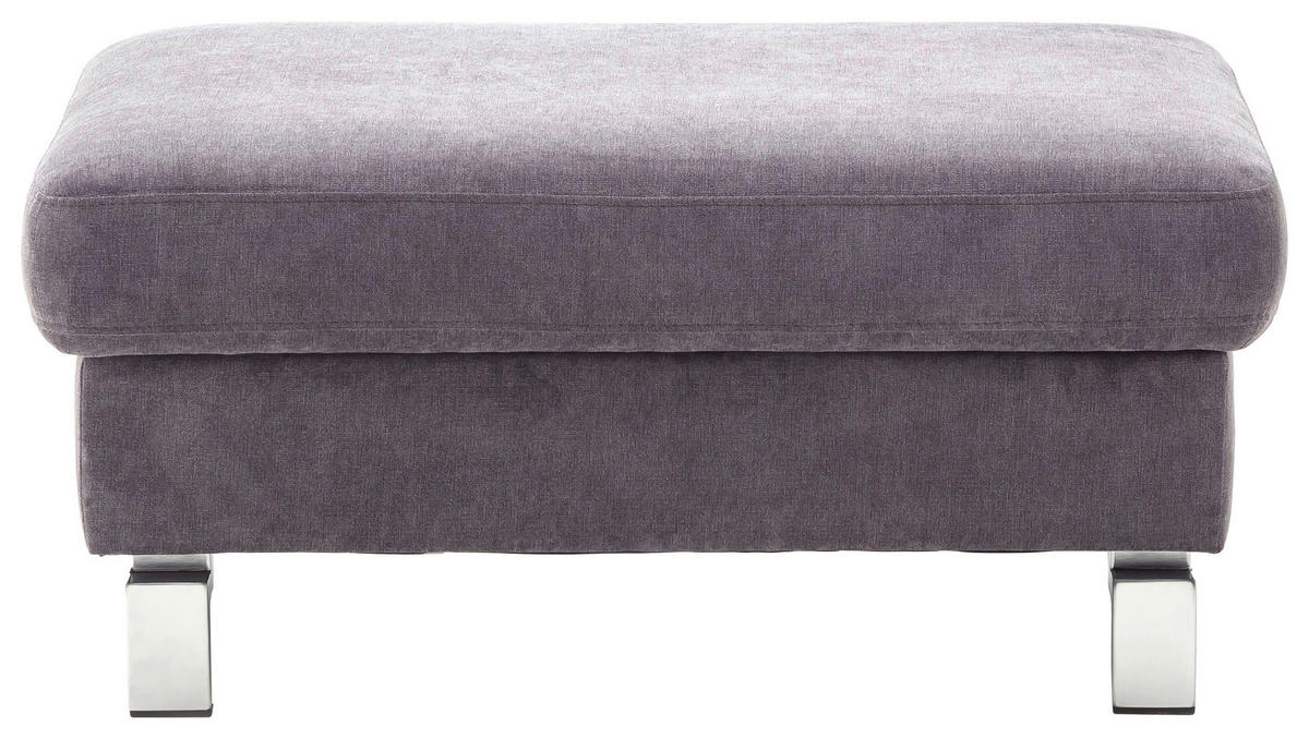 SAROKKANAPÉ textil sötétszürke  - krómszínű/sötétszürke, Design, textil/fém (281/200cm) - Pure Home Lifestyle