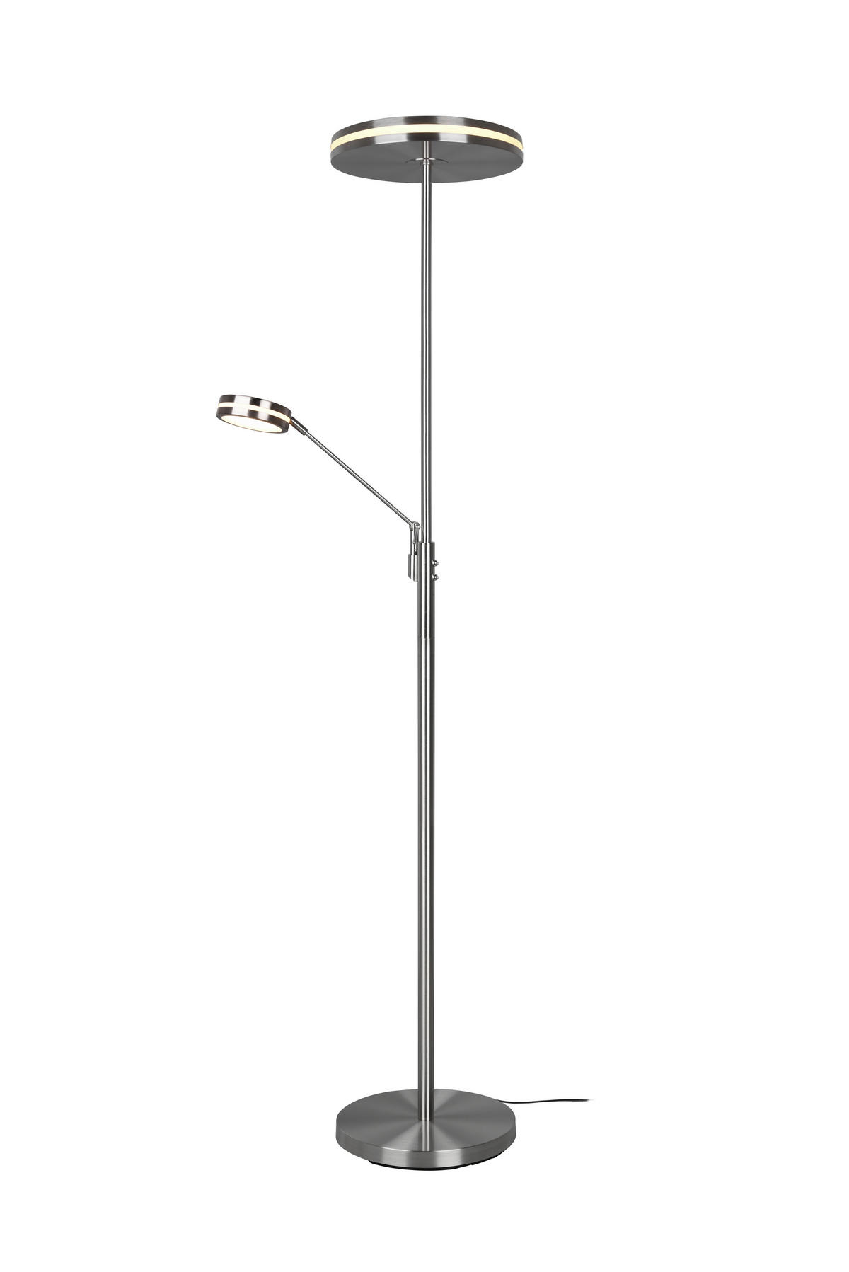 LED-STEHLEUCHTE - Nickelfarben, Basics, Metall (35,2/181cm) - Trio Leuchten