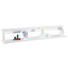 WANDBOARD ISOLDE Isolde Weiß - Weiß, Trend (131,5/20/18cm) - Jimmylee WANDBOARD ISOLDE Isolde Weiß - Weiß, Trend (131,5/20/18cm) - Jimmylee
