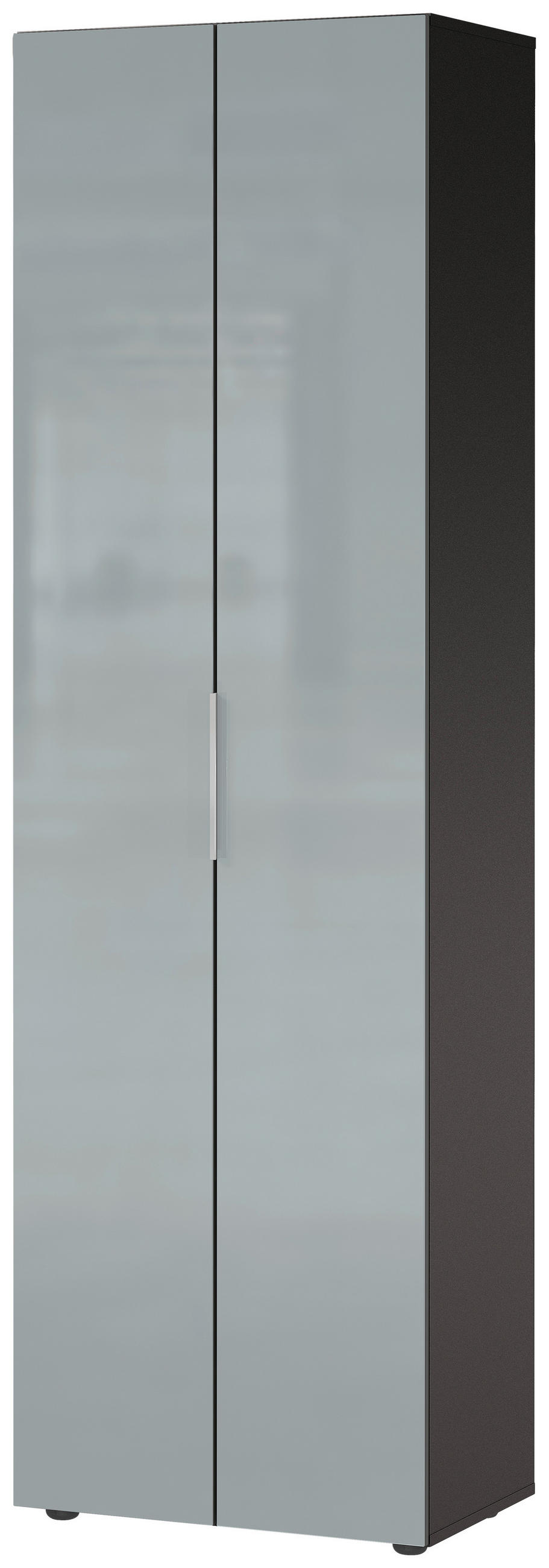 GARDEROBENSCHRANK  in 59/197/40 cm  - Chromfarben/Silberfarben, MODERN, Glas/Holzwerkstoff (59/197/40cm) - Germania