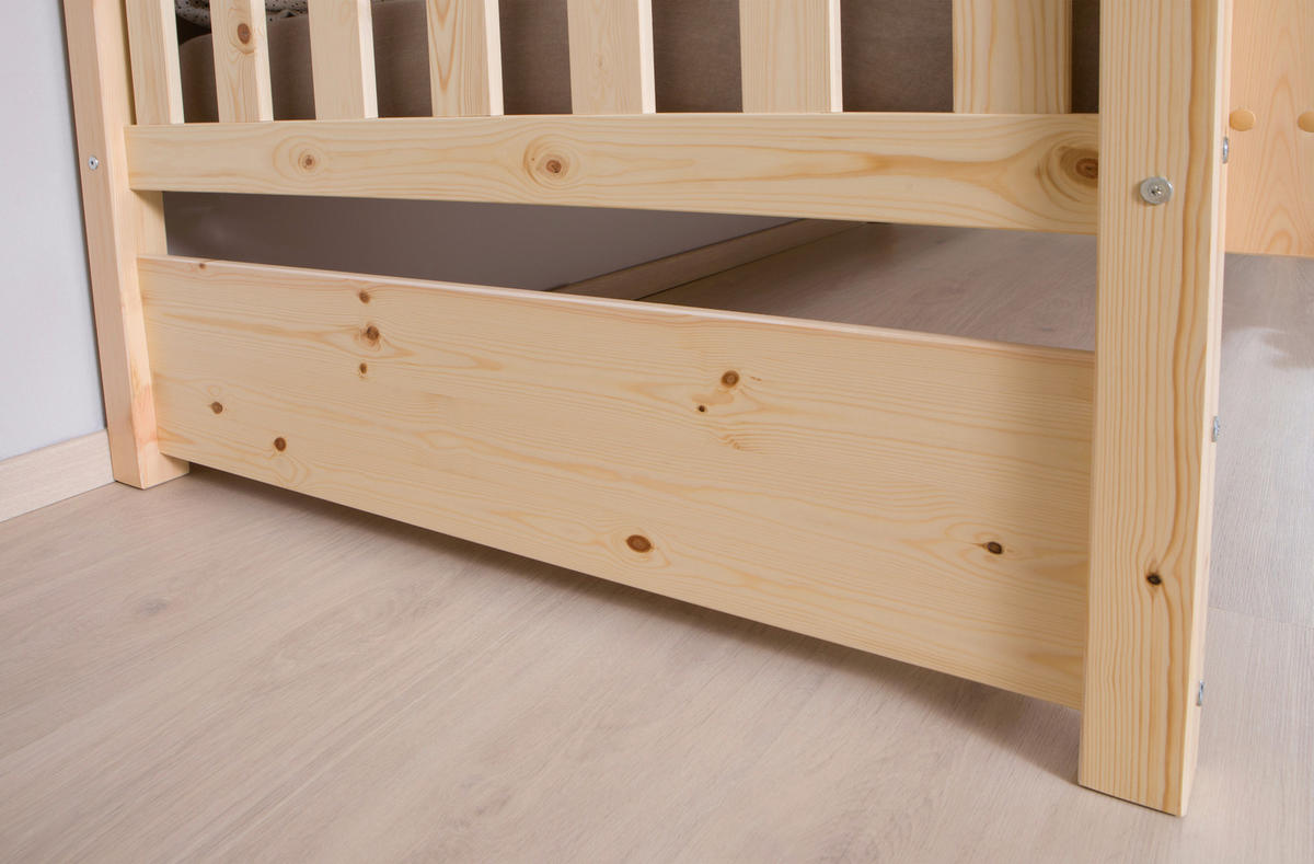 ETAGENBETT 90/200 cm Naturfarben  - Naturfarben, Modern, Holz (90/200cm) - MID.YOU