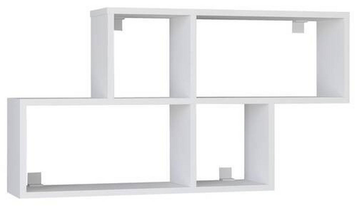 WANDREGAL Weiß  - Weiß, MODERN, Holzwerkstoff (100/53/20cm) - MID.YOU
