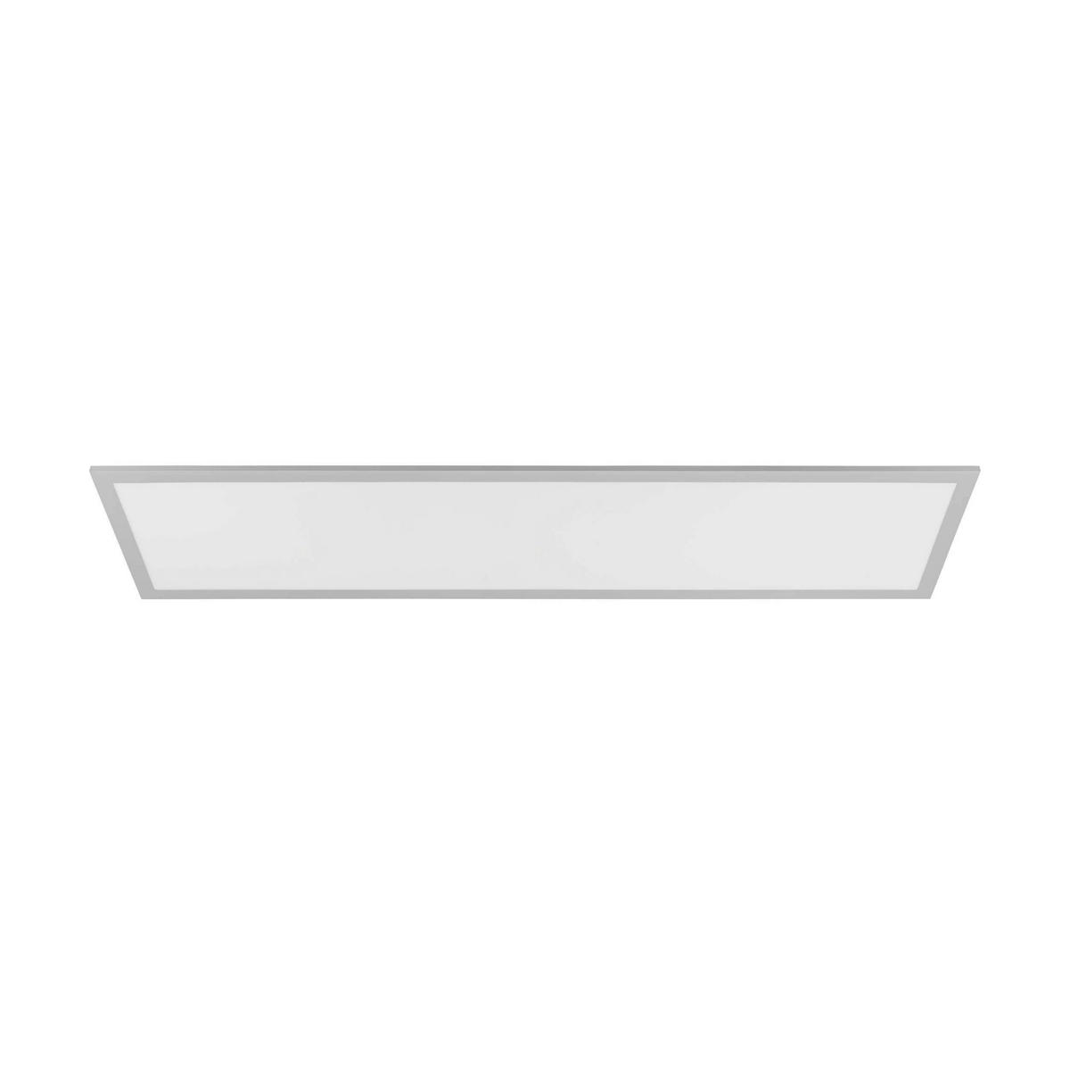 LED-DECKENLEUCHTE 100/25/7 cm   - Silberfarben/Weiß, Basics, Kunststoff/Metall (100/25/7cm) - Eglo