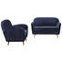 SITZBANK - Blau/Kieferfarben, Trend, Holz/Holzwerkstoff (142/88/92cm) - Carryhome SITZBANK - Blau/Kieferfarben, Trend, Holz/Holzwerkstoff (142/88/92cm) - Carryhome