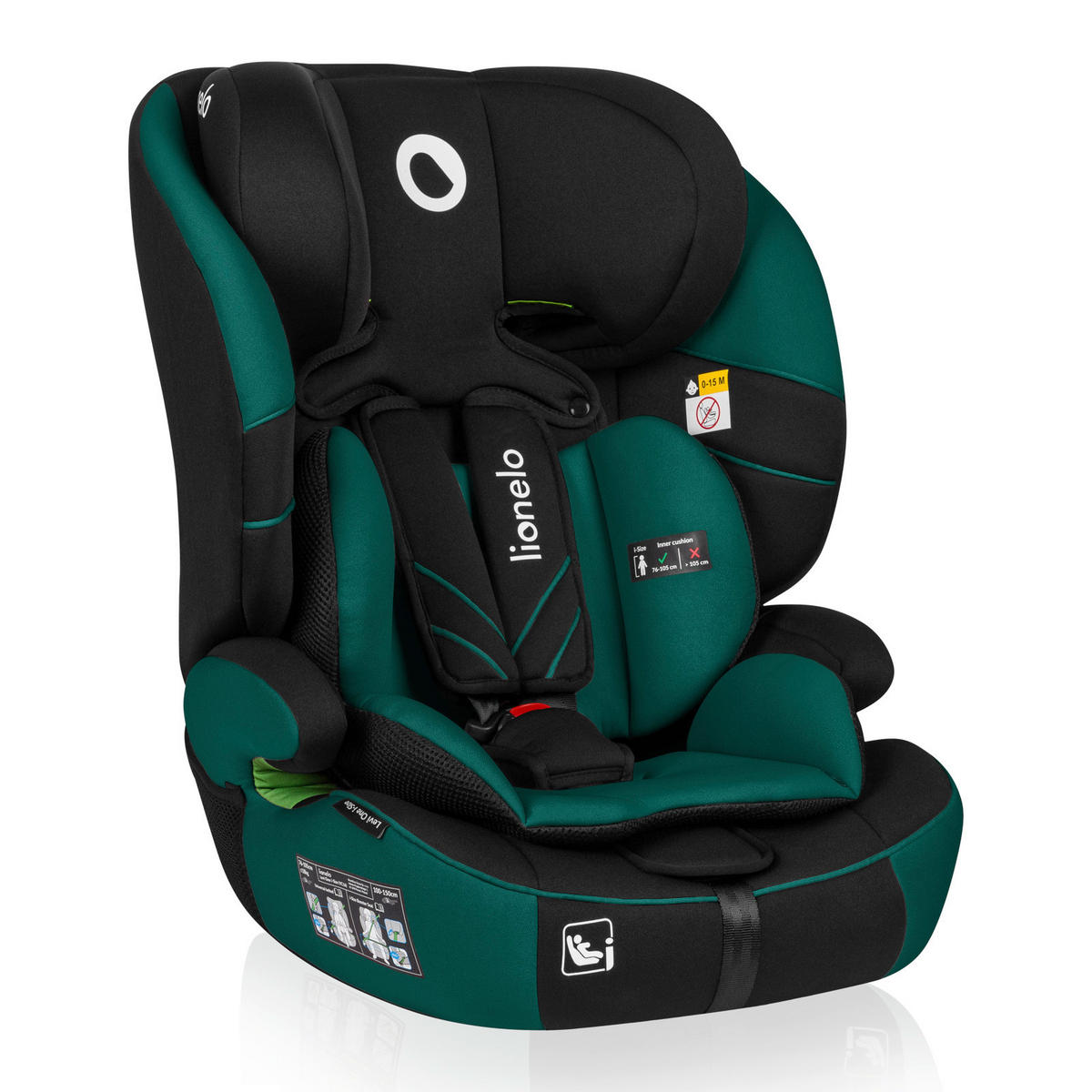 KINDERAUTOSITZ Levi One i-Size  - Waldgrün/Schwarz, Basics, Kunststoff/Textil (52/46.5/58cm) - Lionelo