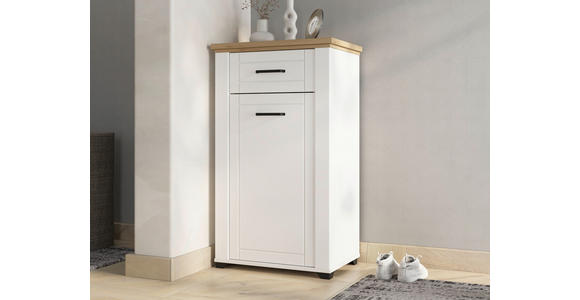 GARDEROBE 4-teilig  in 175/194,5/41 cm  - Weiß/Eiche Artisan, Basics, Holzwerkstoff (175/194,5/41cm) - Carryhome