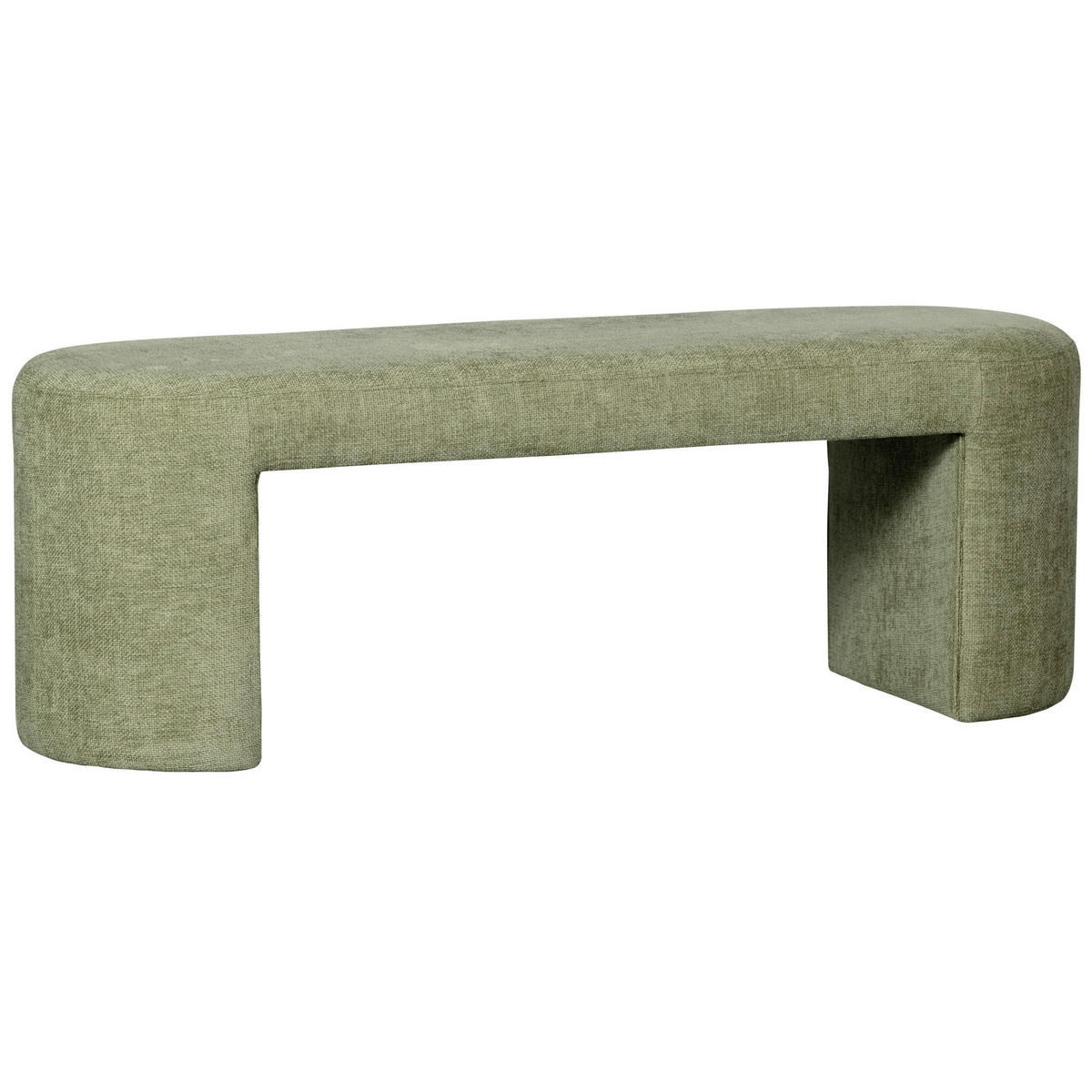 SITZBANK 130/46/46 cm Chenille Olivgrün  - Olivgrün, Design, Textil (130/46/46cm) - Carryhome