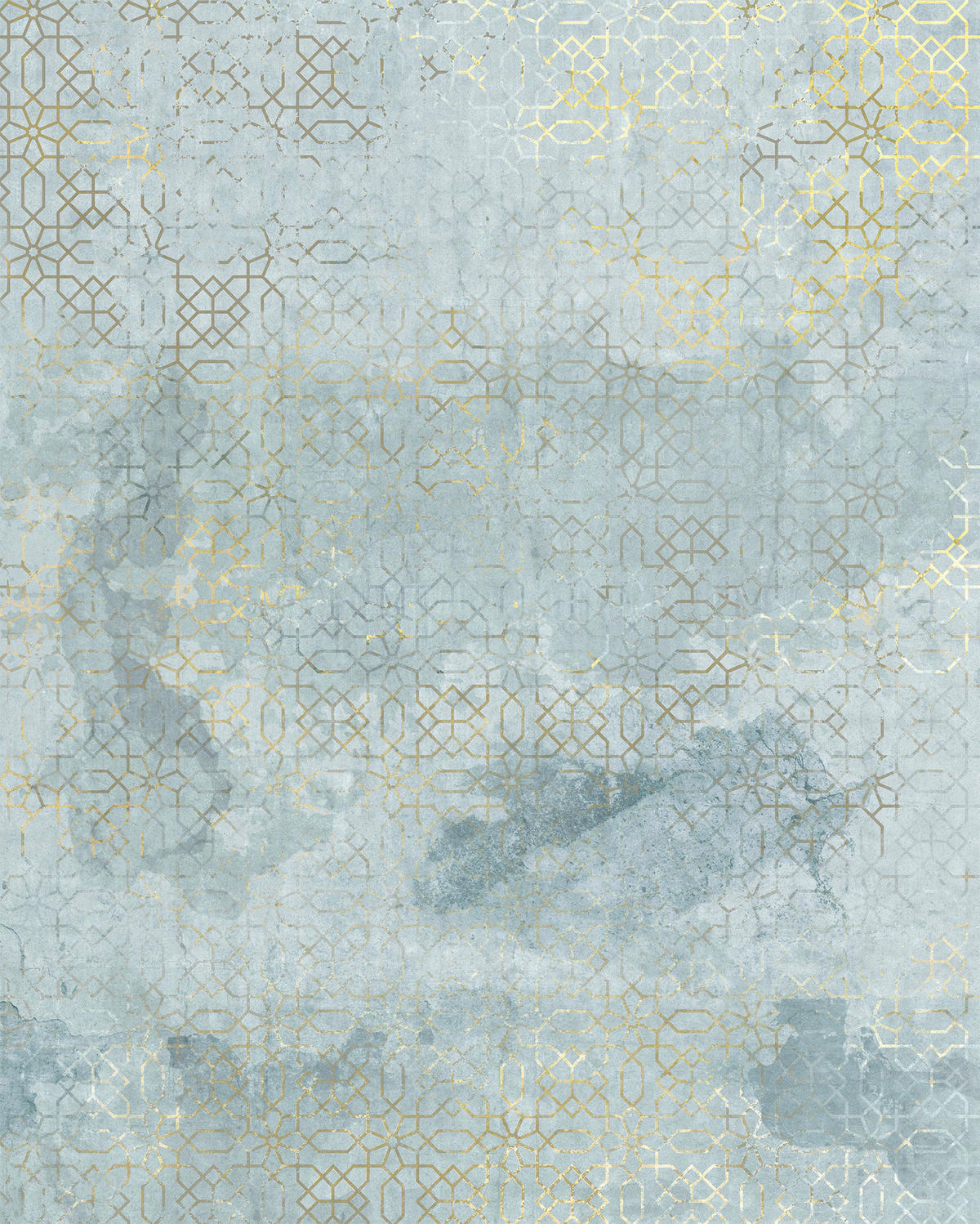 VLIESTAPETE  - Blau/Grün, Basics (200/250cm) - Xora