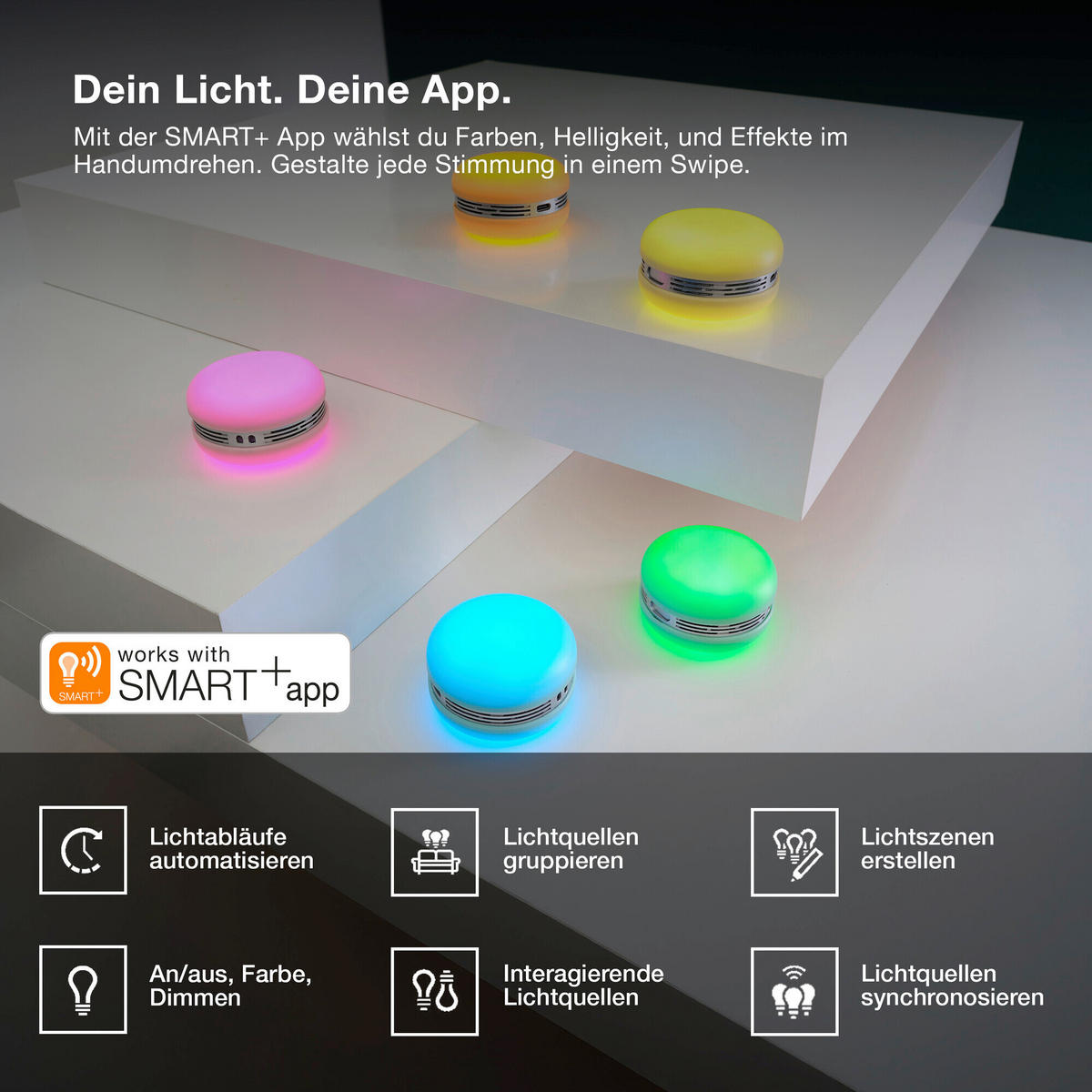 STIMMUNGSLEUCHTER Macaron 6,6/4 cm  - Rosa, Design, Kunststoff (6,6/4cm) - Osram