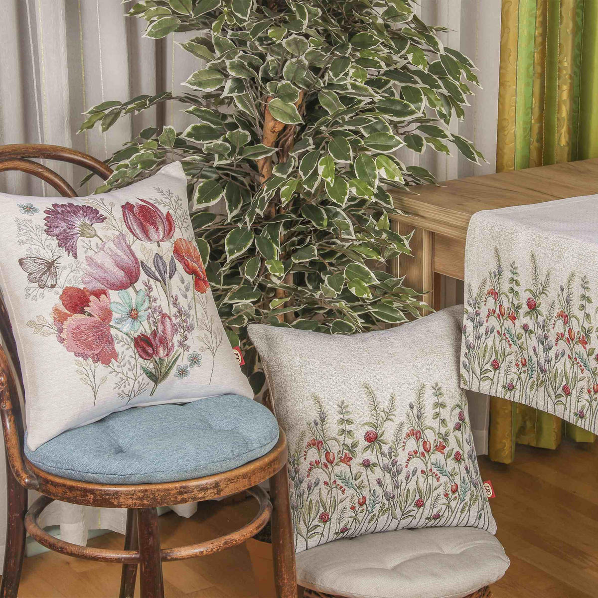 UKRASNI JASTUČIĆ 45/45 cm   FLORA  - Basics, tekstil (45/45cm)