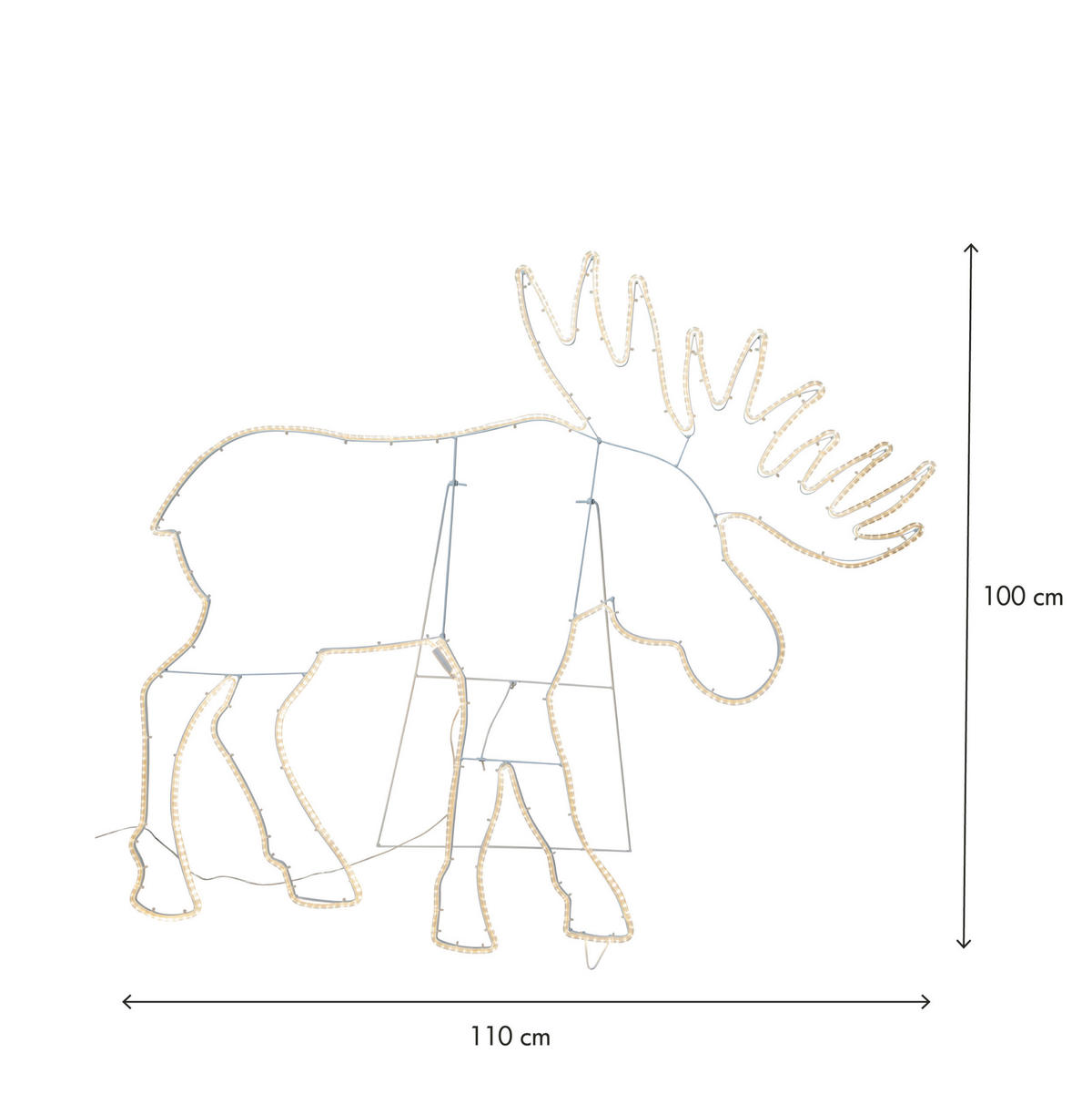 DEKOELCH - Klar/Weiß, Basics, Kunststoff/Metall (110/5/100cm) - Eglo