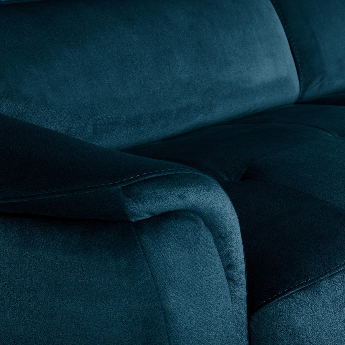 SCHLAFSOFA in Textil Dunkelblau  - Chromfarben/Dunkelblau, Design, Textil/Metall (203/77-98/103cm) - MID.YOU